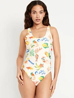 Matte One-Piece Swimsuit