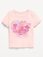 Fitted Short-Sleeve Licensed Graphic T-Shirt for Girls