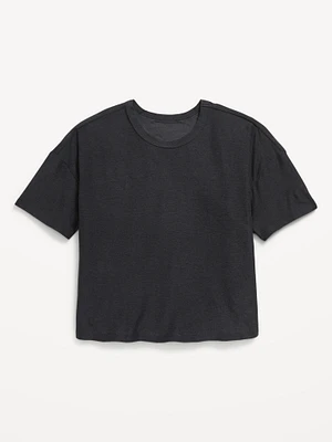 CloudMotion Cropped Performance T-Shirt for Girls