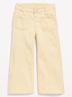 High-Waisted Baggy Mariner Wide-Leg Jeans for Toddler Girls