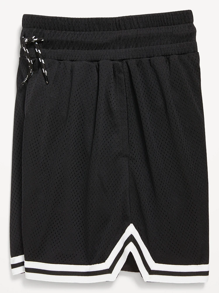 High-Waisted Mesh Basketball Shorts for Girls