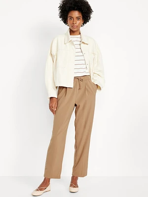 High-Waisted Billie Straight Trouser