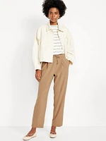 High-Waisted Billie Straight Trouser