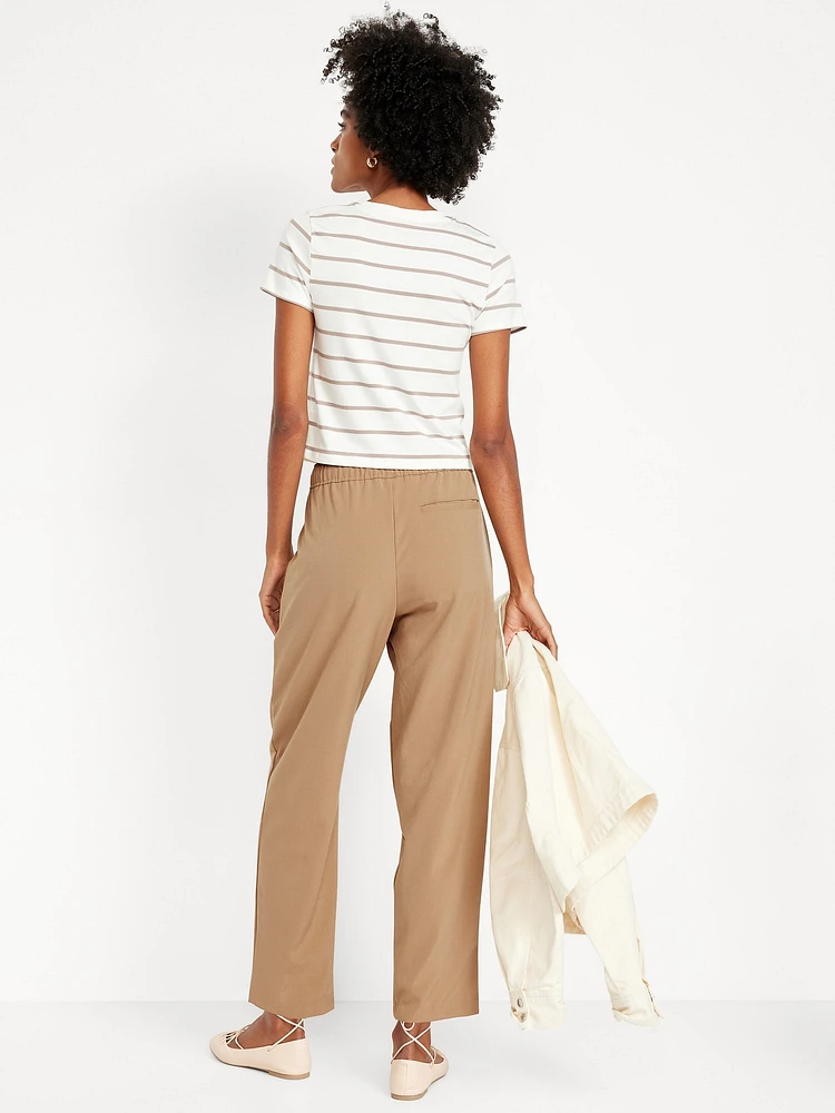 High-Waisted Billie Straight Trouser