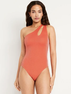 One-Shoulder Shine Swimsuit
