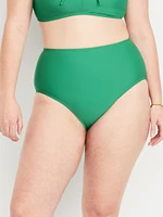 High-Waisted Bikini Swim Bottoms
