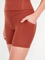 High-Waisted PowerSoft Biker Shorts -- 6-inch inseam