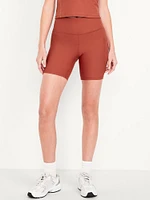 High-Waisted PowerSoft Biker Shorts -- 6-inch inseam