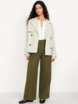 Extra High-Waisted Mariner Wide-Leg Pants