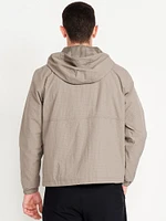 Water-Resistant Ripstop Zip Jacket