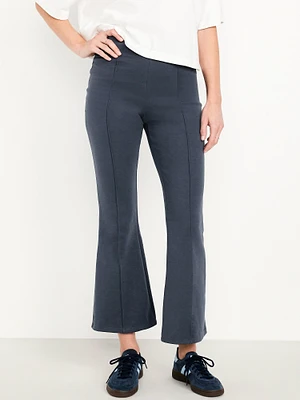 High-Waisted Dynamic Fleece Crop Kick Flare Sweatpants
