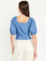 Puff-Sleeve Top