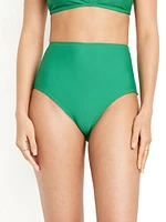 High-Waisted Bikini Swim Bottoms
