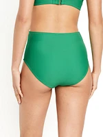 High-Waisted Bikini Swim Bottoms