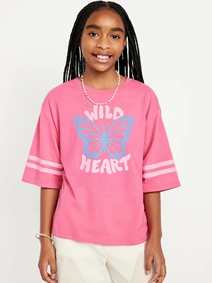 Oversized Graphic T-Shirt for Girls