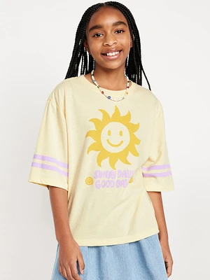 Oversized Graphic T-Shirt for Girls