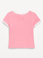 Fitted Ribbed T-Shirt for Girls