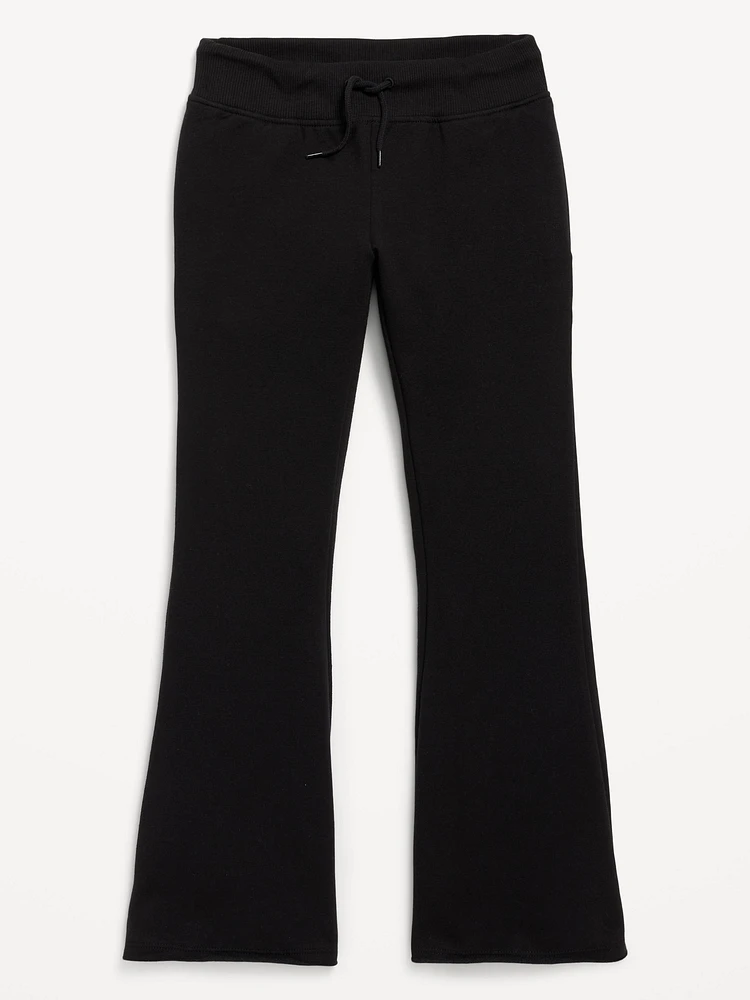 Mid-Rise Flare-Leg Fleece Sweatpants for Girls