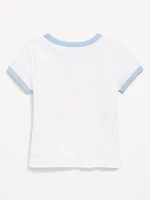 Fitted Ribbed Ringer T-Shirt for Girls