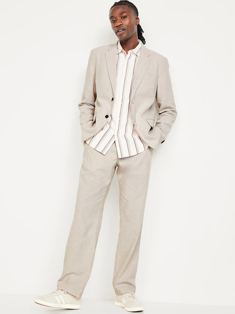 Linen-Blend Blazer