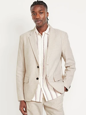 Linen-Blend Blazer