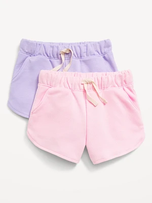 French-Terry Shorts 2-Pack for Toddler Girls