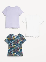 Short-Sleeve T-Shirt 3-Pack for Toddler Girls