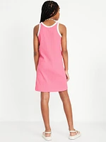 Printed Fitted Sleeveless Dress for Girls
