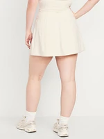 High-Waisted PowerSoft Faux-Wrap Skort