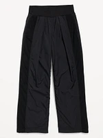 High-Waisted Crinkle Wide-Leg Pants for Girls