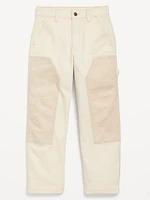 Loose High-Waisted Carpenter Pants for Girls