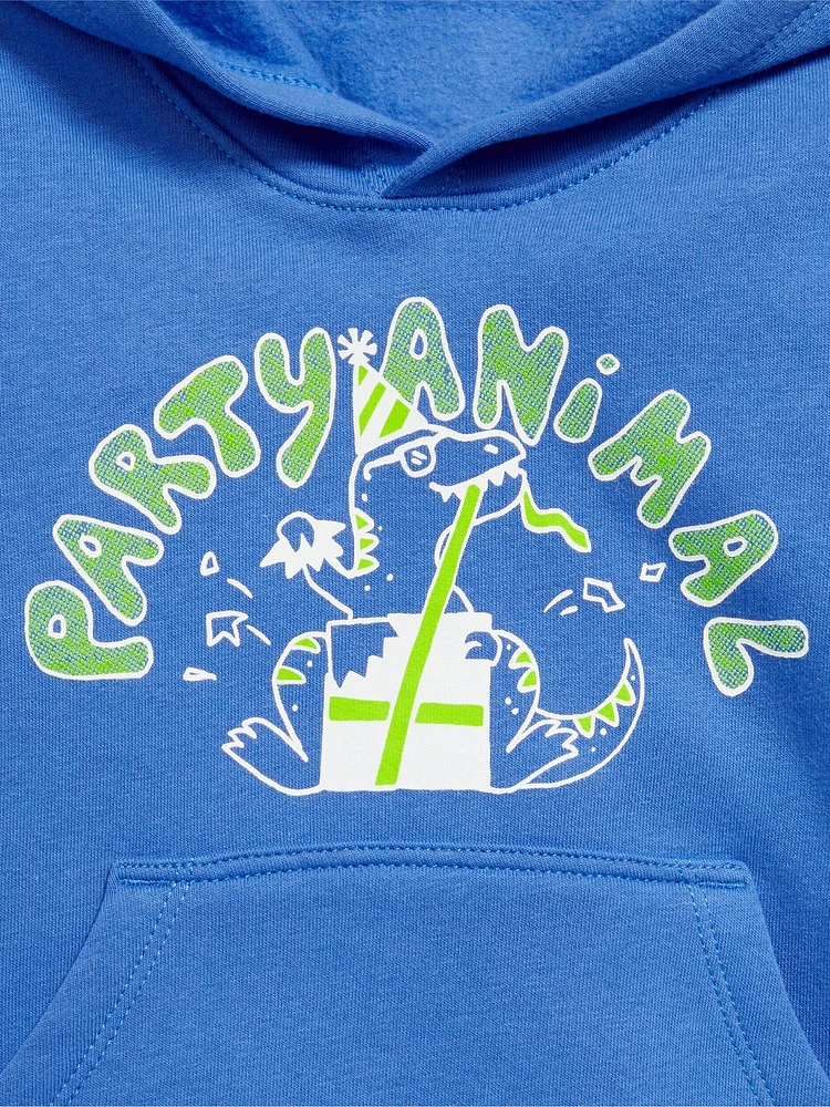 Birthday Graphic Pullover Hoodie for Toddler Boys