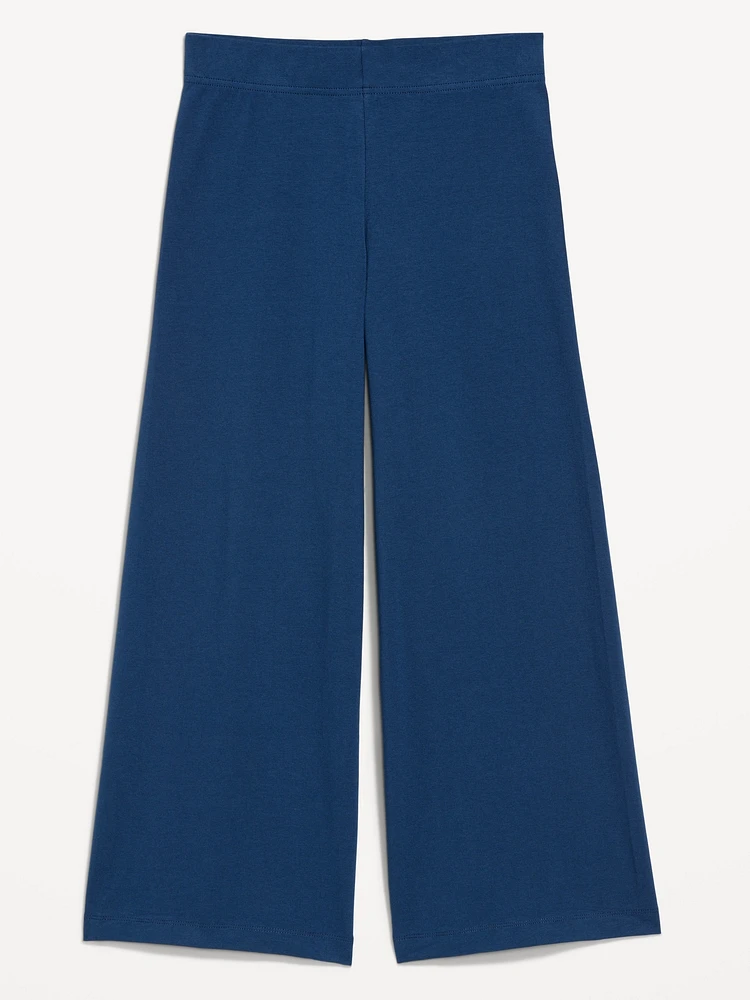 High-Waisted Fashion Wide-Leg Cropped Leggings