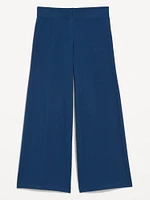 High-Waisted Fashion Wide-Leg Cropped Leggings