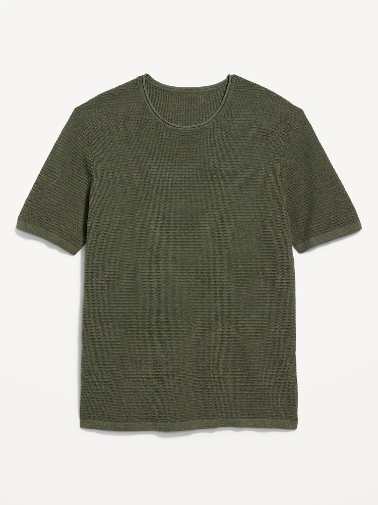 Sweater-Knit T-Shirt