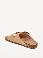 Faux-Suede Buckled Strap Sandals for Girls