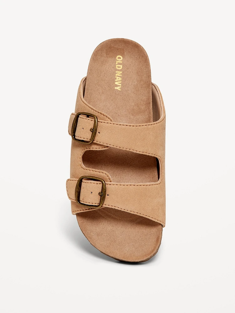 Faux-Suede Buckled Strap Sandals for Girls