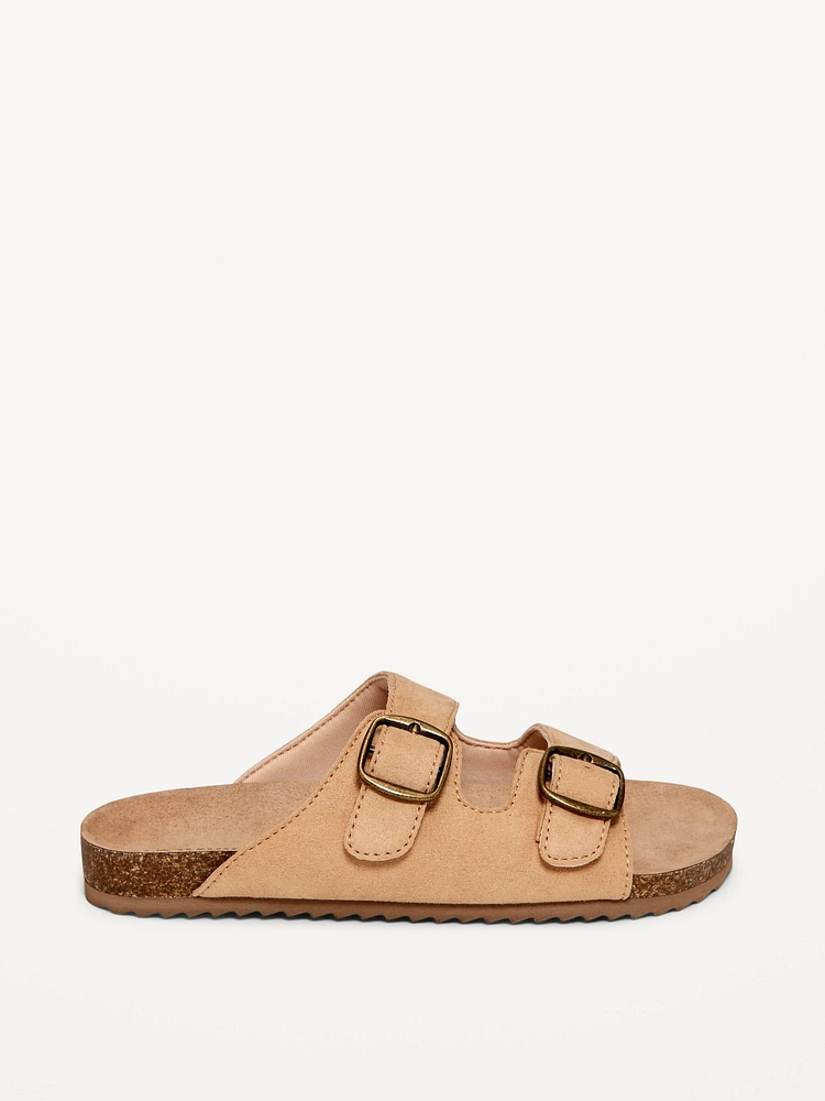 Faux-Suede Buckled Strap Sandals for Girls