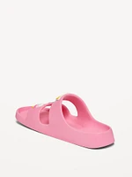 Double-Strap Patch Slide Sandals for Girls