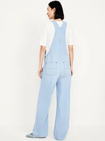 Baggy Wide-Leg Jean Overalls