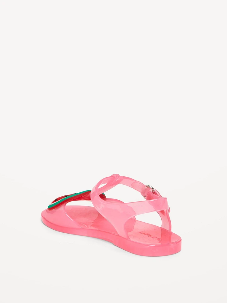 Jelly T-Strap Sandals for Toddler Girls