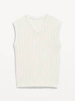 Open-Stitch Sweater Vest
