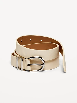 Double Loop Skinny Belt for Women