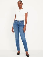 Curvy High-Waisted OG Straight Braided Ankle Jeans