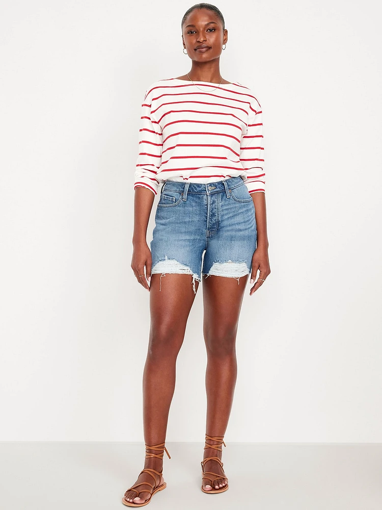 Curvy High-Waisted OG Jean Shorts -- 5-inch inseam
