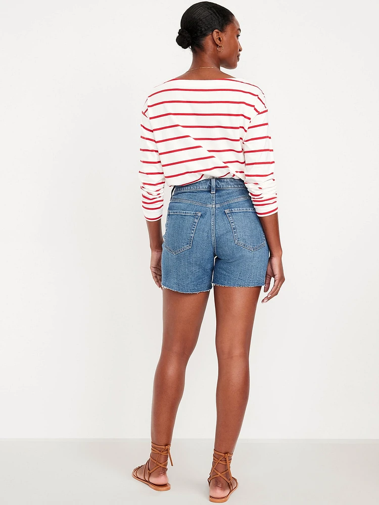 Curvy High-Waisted OG Jean Shorts -- 5-inch inseam