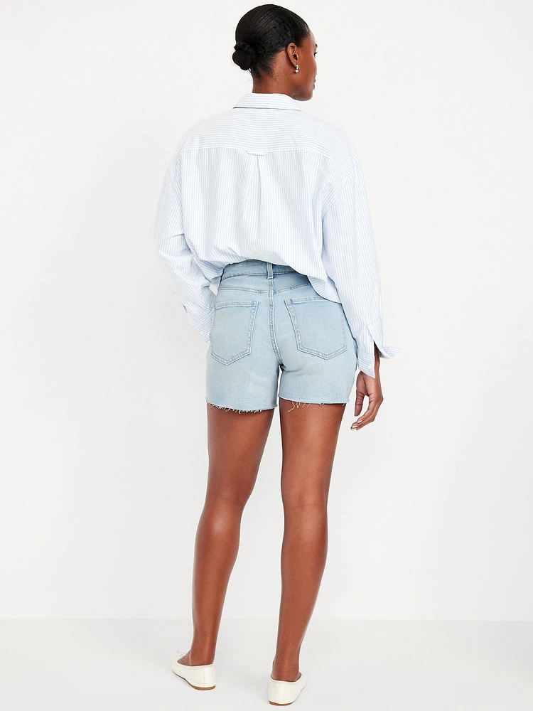 Curvy High-Waisted OG Jean Shorts -- 5-inch inseam