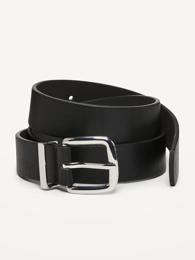 Classic Faux-Leather Belt