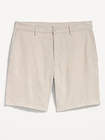 Slim Rotation Linen-Blend Chino Shorts -- 8-inch inseam