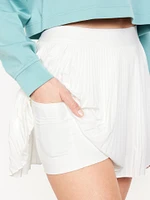 Extra High-Waisted StretchTech Micro-Pleated Skort
